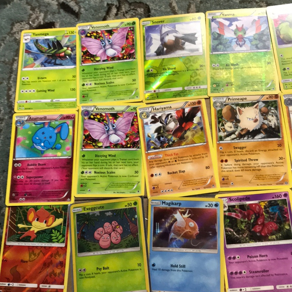 Pokémon card lot rares and reverse holographic’s